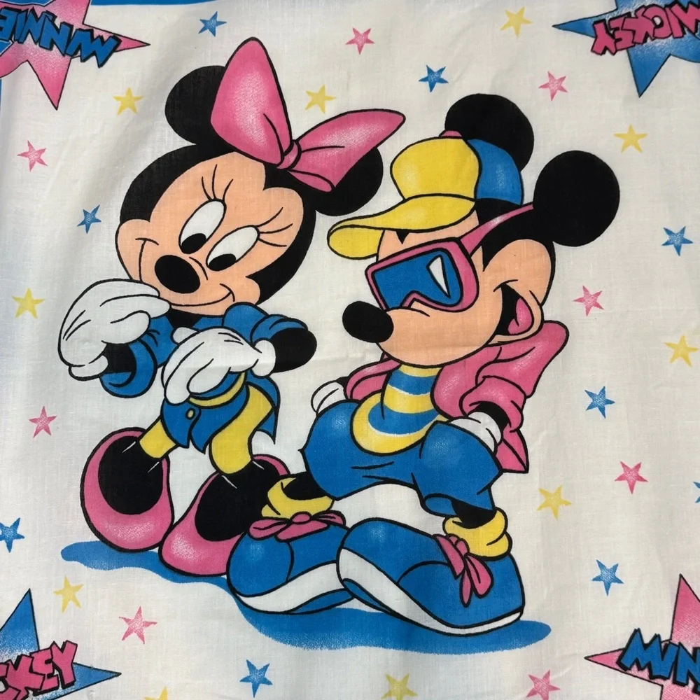 Vintage Disney Mickey & Minnie Mouse 90s Bandana NWT